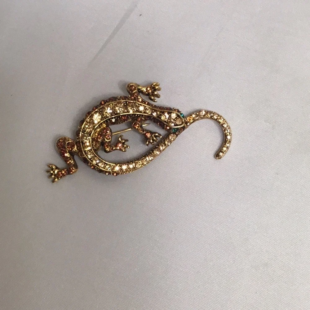 Rhinestone‎ REPTILE PIN BROOCH